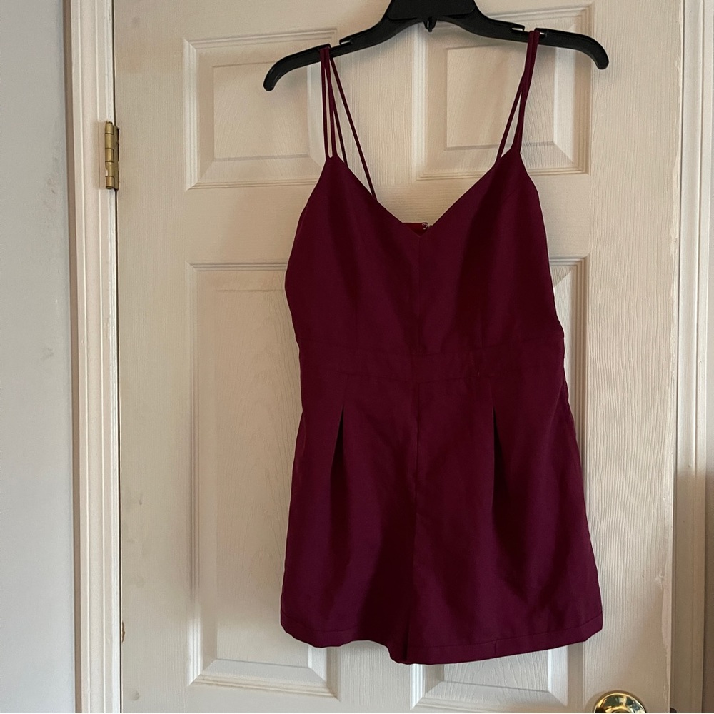 Maroon urban outfitters romper